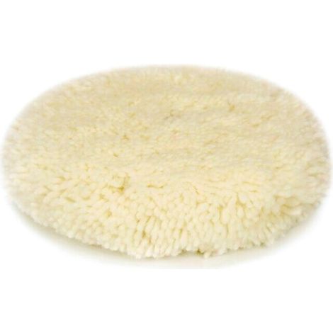 Kit de 2 tampons de polissage en laine naturelle pour lustrage et polissage de carrosserie automobile. (1/5)