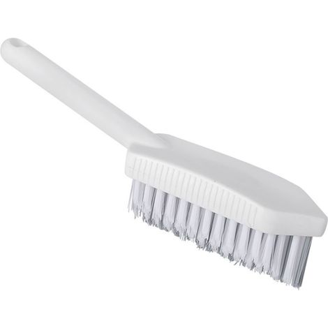 Brosse de nettoyage en PP à poignée confortable, idéale pour nettoyer le sol, le lavabo, la moquette et le carrelage de la salle de bain, de la douche ou du carrelage. (1/5)