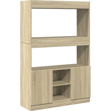 Maison Exclusive - Credenza Rovere Sonoma 92x33x140 cm in Legno Multistrato