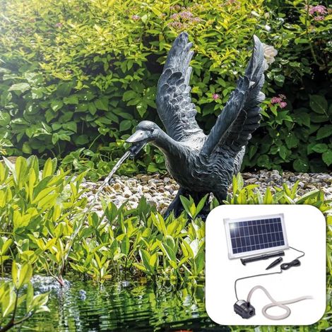 Fontaine solaire oie Gustave 600 l/h maxi (1/5)