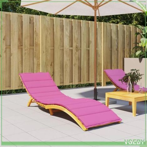 361448 Coussin de chaise longue rose tissu oxford (1/5)