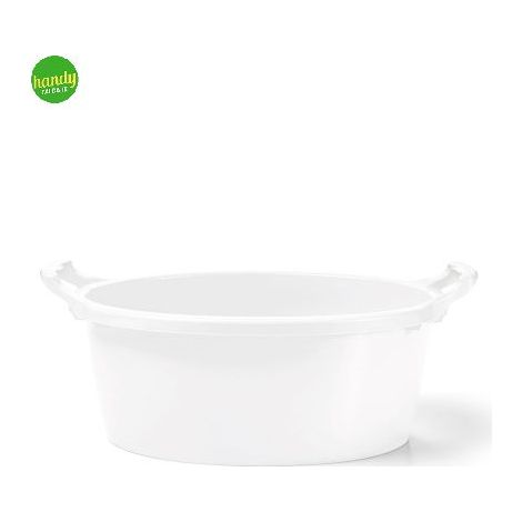 Bacinella Ovale Veca 64x46cm Bianco