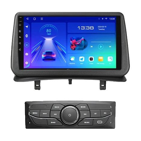 Lecteur multimédia de voiture, écran tactile, compatibilité smartphone, compatible avec Renault Clio 3 2005-2014 sans fil, A4 2G 64G CTRL (1/2)