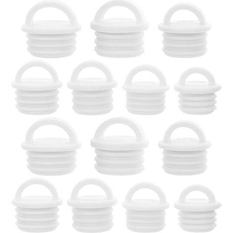 Lot de 14 Bouchons de Rechange pour évier de - Embouts d'étanchéité en Caoutchouc pour Seau, et évier - Bouchons de vidange étanches pour tuyaux d'eau de (1/5)