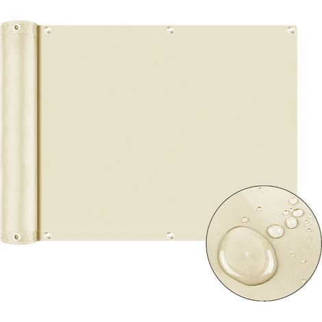 Vela de sombra, protección UV del 95%, poliéster resistente, color beige, 75x600CM-a (1/2)