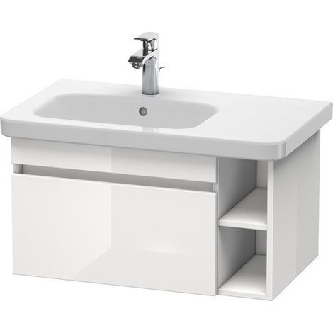 Mueble bajo lavabo DURASTYLE 448x730x398mm nogal oscuro / blanco mate