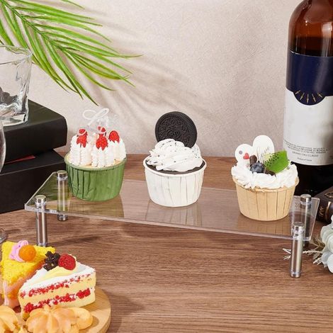 [Cupcake-Ständer] [Multifunktionaler Acrylständer] [Transparent] [360°-Präsentationsständer für Desserts, Schmuck und Accessoires] (1/5)