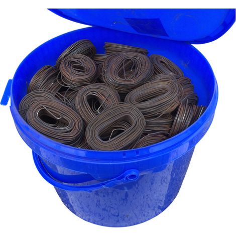 Moncoffrage – Fil métallique recuit à ligaturer 1,4 mm – Bobine 200 g – Seau 20 kg pour usage professionnel – Résistance à la corrosion (1/4)
