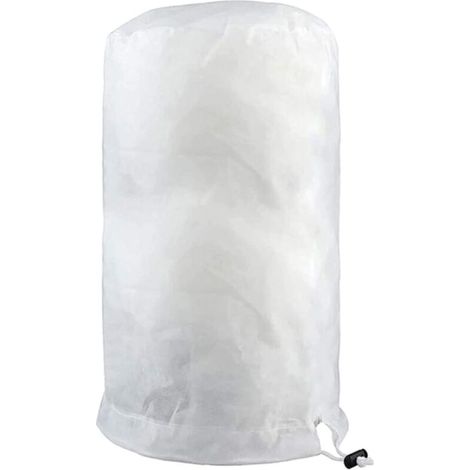 Housse de Protection pour Plantes d'Hiver, Housse d’Hivernage pour Plantes de Jardin Réutilisable,Housse Hivernage Plante avec Fermeture Éclair et Cordon de Serrage (120×180cm,blanc×1) (1/5)