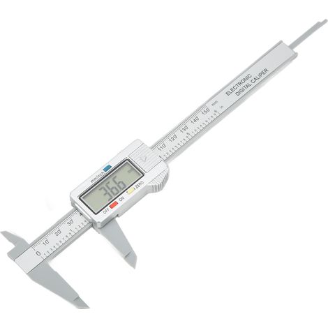 Pied à coulisse numérique électronique de haute précision de 0 à 150 mm, pied à coulisse numérique, pouces ou millimètres (1/5)
