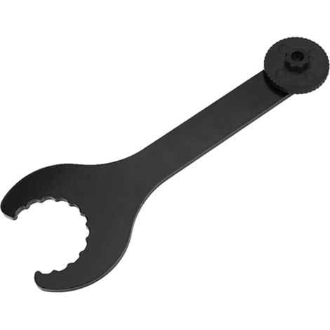 Clé de pédalier en acier au carbone pour vélo, outil de réparation de montage et démontage de manivelle (1/5)