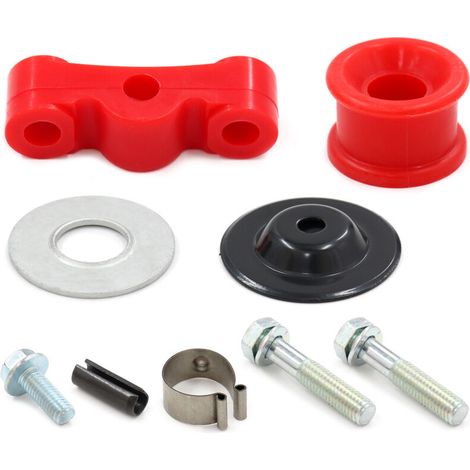 Kit de bujes rojos para la varilla de cambio con pasador y perno de repuesto con clip en C para Acura Integra Civic/CRX serie B (1/5)