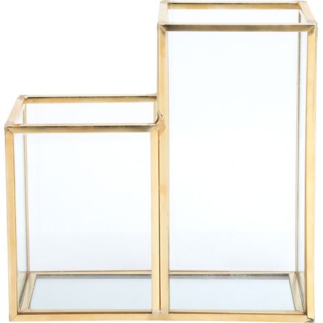 de rangement en verre pour jardin colonne polygonale barre