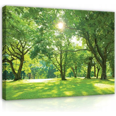 toile arbres prairie nature grande 120x80 (1/3)