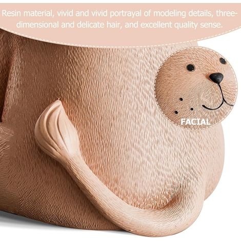 Tirelire pour enfants : lion en résine marron, cadeau pour garçons et filles, anniversaires, fêtes prénatales, Noël (1/2)