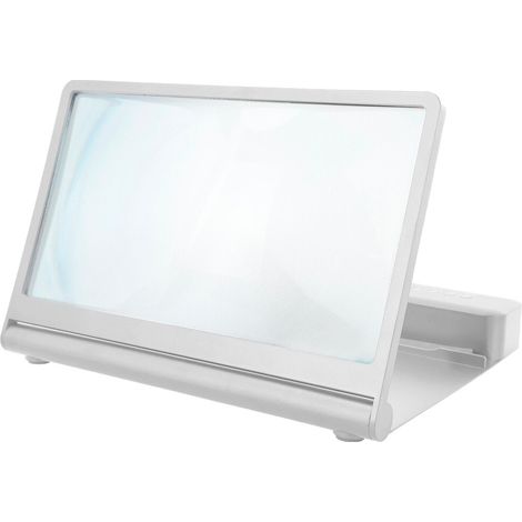 Lupa 3D amplificador de audio y video para smartphone con soporte Color: Blanco (1/5)