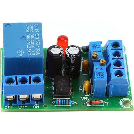 Carte de commande de chargeur de batterie 12V avec charge automatique et protection contre les coupures de courant pour batterie dédiée.