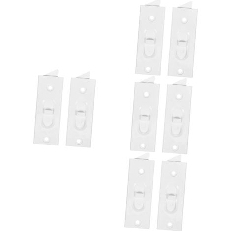 4 paires de verrous de fenêtre de rechange, verrous à boulon, fixations pour petites fenêtres, verrous d'inclinaison, accessoires de loquet de fenêtre, verrous de fenêtre, pièces de fenêtre, plastique (1/5)