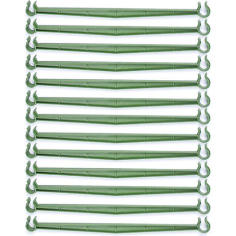 12 Pièces Connecteurs Pour Piquets - Ø11 mm Et Ø16 mm - En Polypropylène - Pour Soutien Tomates Et Plantes Grimpantes - 30 cm Et 45 cm (1/5)