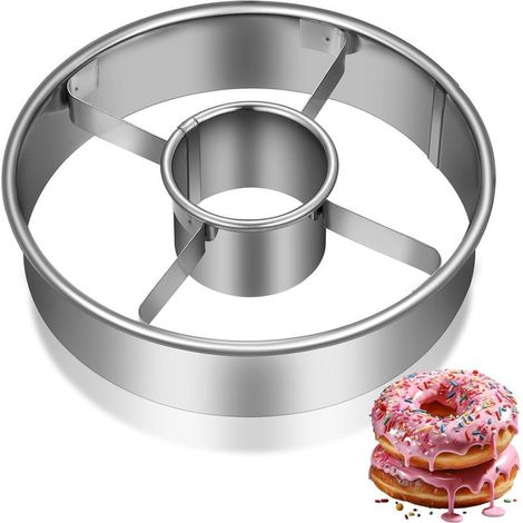 Moule à beignets inox réutilisable emporte-pièce rond pâtisserie découpe pâte (1/5)