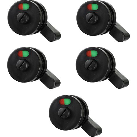 Lot de 5 indicateurs de zonage pour serrure de porte, indicateur de confidentialité pour toilette (1/5)