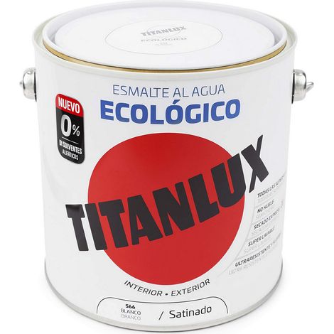 Smalto Ecologico all'Acqua Bianco Satinato 2,5L Titanlux 01T056625