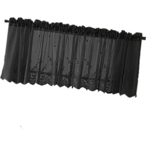 Court Dentelle Noire Semi Transparent Respirant et Dcoratif (1/5)