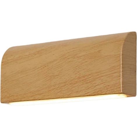 Minimalistische Wandleuchten im nordischen Stil fürs Wohnzimmer, Nachttischlampen für den Flur, holzfarbene Metallwandleuchte für die Inneneinrichtung B (1/5)