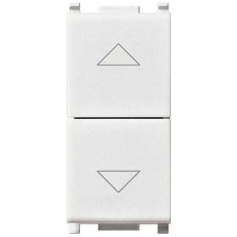14062 dos botones 1P No + No 10A Blanco liso