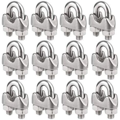 12 stainless steel cable ties for wire ropes with a diameter of 5 mm (M5) (1/5)