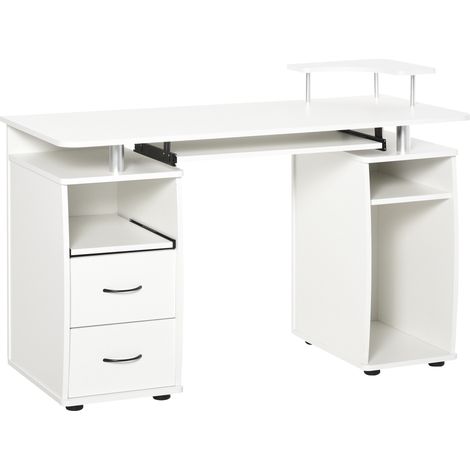 Bureau informatique design HERVE blanc (1/5)