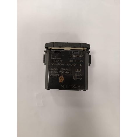 Bticino livinglight dimmer pulsador universal 1 módulo 3 hilos antracita l4411n - l4418