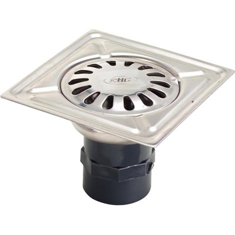 WOLFPACK LINEA PROFESIONAL sumidero acero inoxidable  150x150 mm. toma de 43 mm. (1/3)