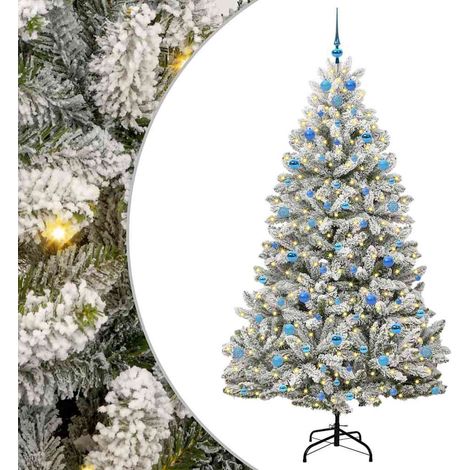 vidaXL Albero di Natale Artificiale con Rami Pieghevoli Verde e