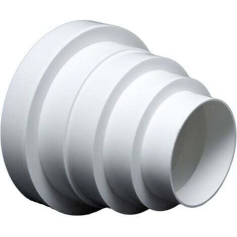 Réduction ronde universelle pour systèmes de ventilation de diamètres de 80 à 150 mm - Conduit RDRC