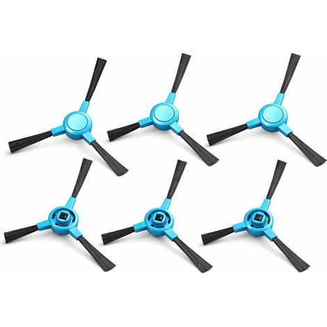 Kit de 6 brosses latérales pour Conga 3090, 3490, 4090, 4490, 4690, 5090, 5490, 6090 et 7090 - Pièces de rechange Cecotec Accessoires et pièces de rechange pour robot aspirateur Conga (1/5)