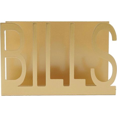 Schreibtisch-Briefablage aus Metall mit Aussparungsdesign, Briefumschlag- und Dokumentenorganizer mit rutschfester Gummierung