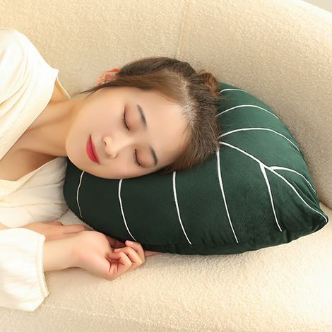 Coussin de canapé en forme de feuille en bambou pour dos de tortue (1/5)