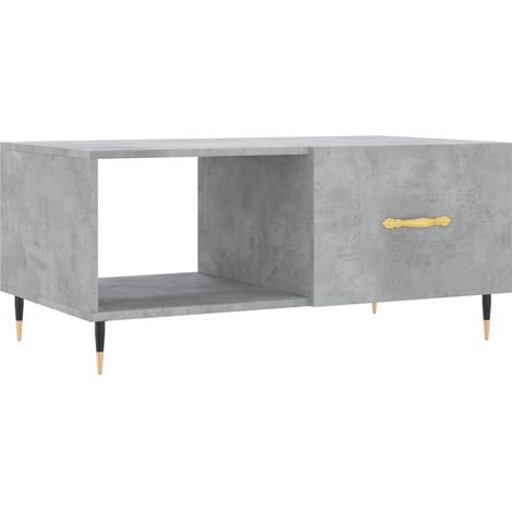 vidaXL Tavolino da Salotto Grigio Cemento 90x50x40cm Legno Multistrato