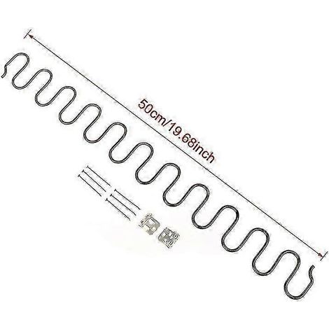Ressorts de rechange pour canapés et chaises (avec clips, longueur 45-70 cm quincaillerie pour meubles, 50 cm). (1/5)