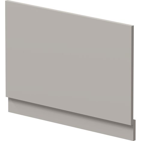 Hudson Reed MFC Straight Bath End Panel and Plinth 560mm H x 800mm W - Pebble Grey