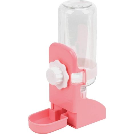 Mangeoire automatique anti-goutte à suspendre (rose) (1/3)