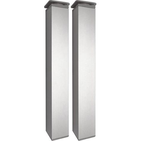 ONDEE - JUEGO DE 2 PIES 2x2x30CM ACERO INOXIDABLE CROMADO - AJUSTABLE (1/5)