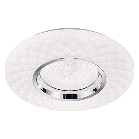 Plafoniera Led Interno effetto Cristallo Dimmer Telecomando Magnolia GD Trio (1/4)