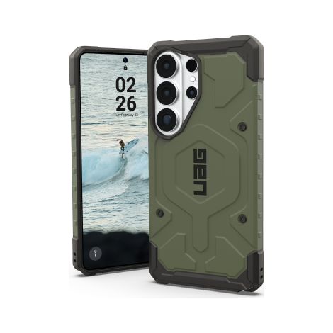Funda UAG Pathfinder Magnet con módulo magnético integrado para Samsung Galaxy S26 Ultra (verde oliva) (1/4)