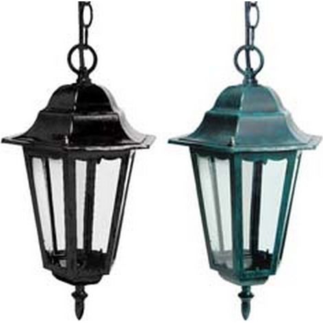 1PZ LANTERNA CON CATENA MODELLO BERLINO - 60w IP44 mm.192x192x947h. colore nero