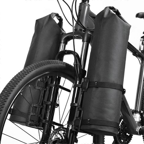 2 sacoches de fourche de vélo étanches et portables -- (1/5)