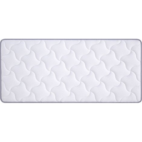 Matratze 140x190x10 cm Weiß, 7-Zonen-Taschenfederkern, Schaum, H3 MEUBLIV (1/5)