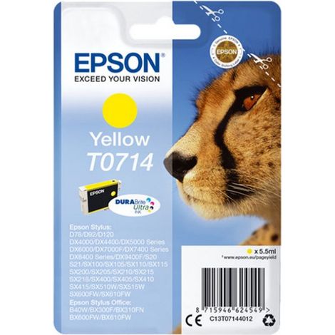 Epson T07144022 Cartuccia Inchiostro per Stampante D78 DX4000 Giallo (1/5)