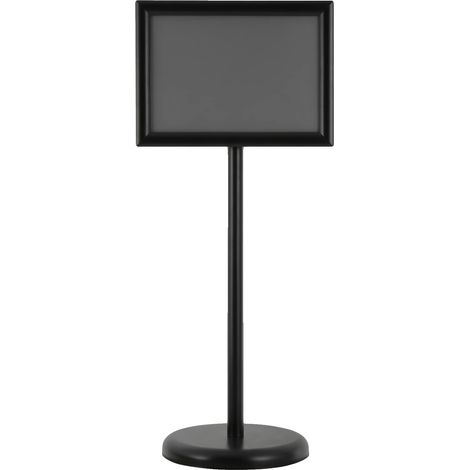 Panneau d'affichage, Hauteur réglable, Construction durable, noir (1/2)